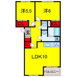 八幡宿駅 徒歩18分 2階の物件間取画像